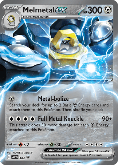 Carta Melmetal ex 104/215 do set Scarlet & Violet Black Star Promos — Pokémon TCG | Bynx