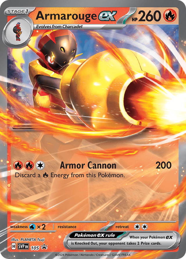 Carta Armarouge ex 105/215 do set Scarlet & Violet Black Star Promos — Pokémon TCG | Bynx