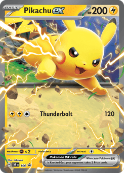 Pikachu ex 106 — Scarlet & Violet Black Star Promos