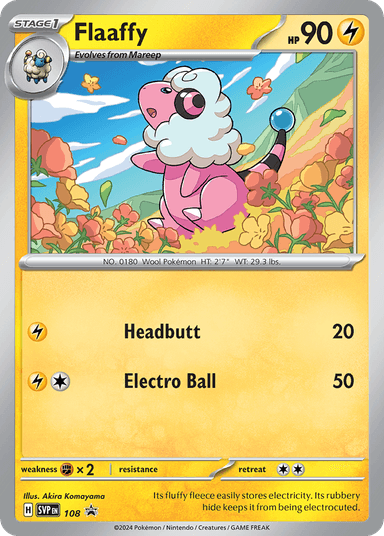 Carta Flaaffy 108/215 do set Scarlet & Violet Black Star Promos — Pokémon TCG | Bynx
