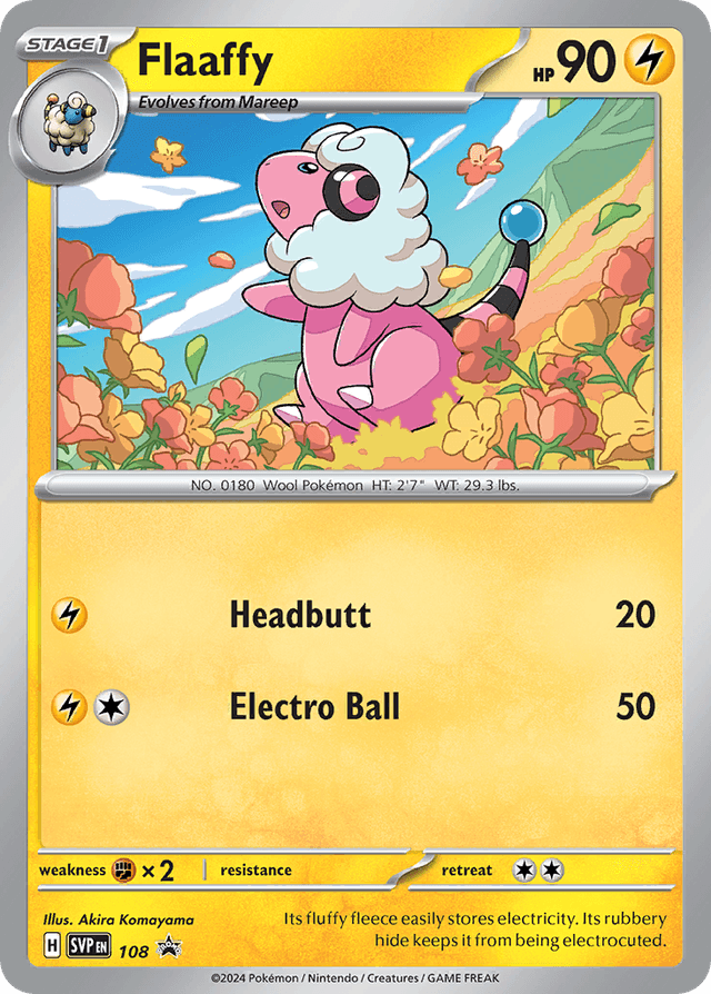 Carta Flaaffy 108/215 do set Scarlet & Violet Black Star Promos — Pokémon TCG | Bynx