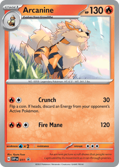 Arcanine 11 — Scarlet & Violet Black Star Promos
