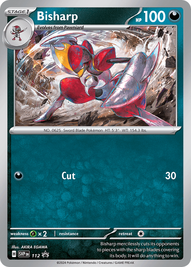 Carta Bisharp 112/215 do set Scarlet & Violet Black Star Promos — Pokémon TCG | Bynx