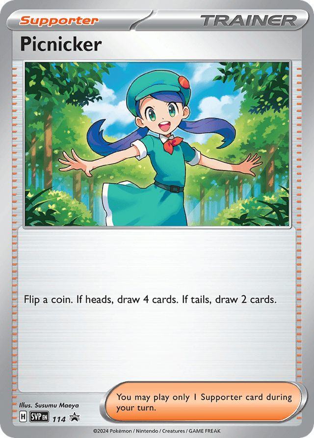 Carta Picnicker 114/215 do set Scarlet & Violet Black Star Promos — Pokémon TCG | Bynx