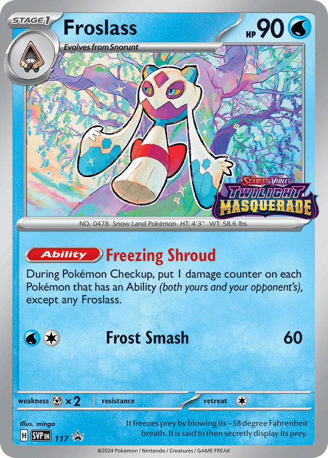 Carta Froslass 117/215 do set Scarlet & Violet Black Star Promos — Pokémon TCG | Bynx
