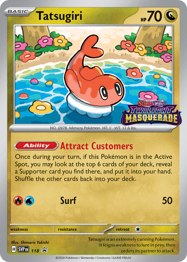 Carta Tatsugiri 118/215 do set Scarlet & Violet Black Star Promos — Pokémon TCG | Bynx