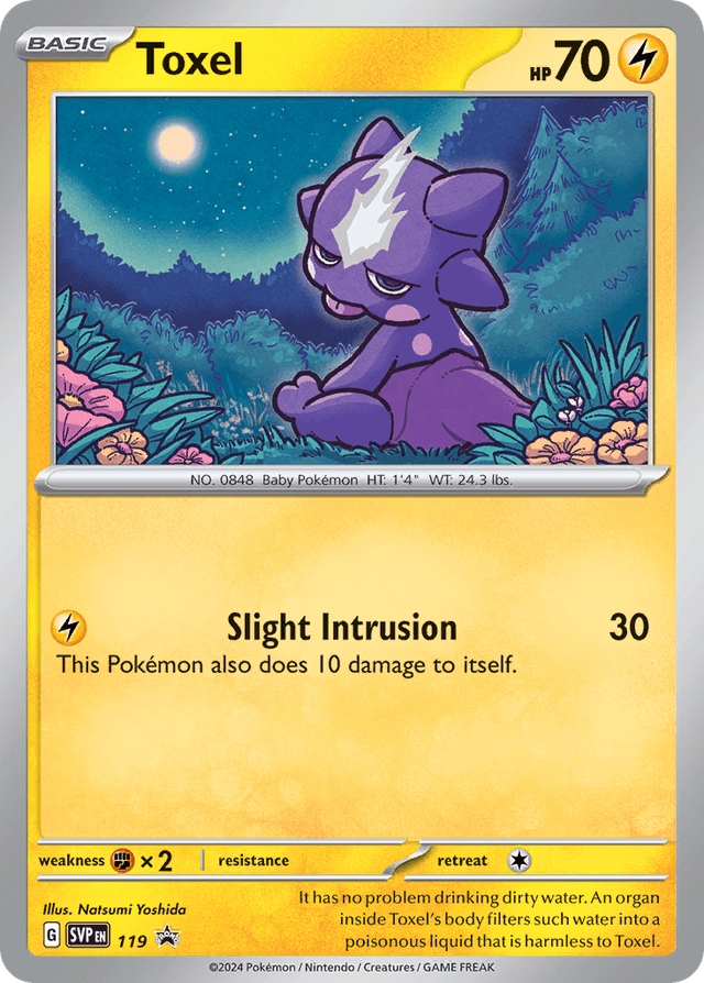 Carta Toxel 119/215 do set Scarlet & Violet Black Star Promos — Pokémon TCG | Bynx