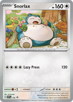 Snorlax 122 — Scarlet & Violet Black Star Promos
