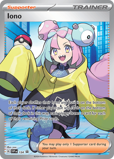 Carta Iono 124/215 do set Scarlet & Violet Black Star Promos — Pokémon TCG | Bynx