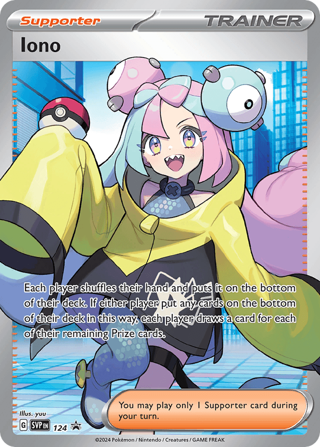 Carta Iono 124/215 do set Scarlet & Violet Black Star Promos — Pokémon TCG | Bynx