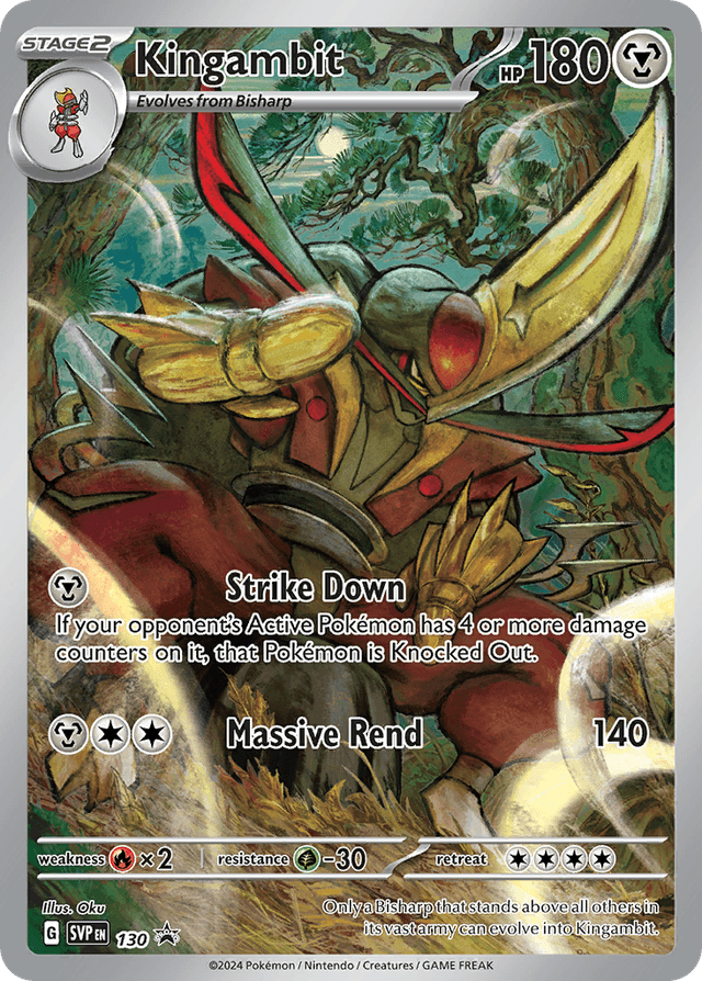 Carta Kingambit 130/215 do set Scarlet & Violet Black Star Promos — Pokémon TCG | Bynx
