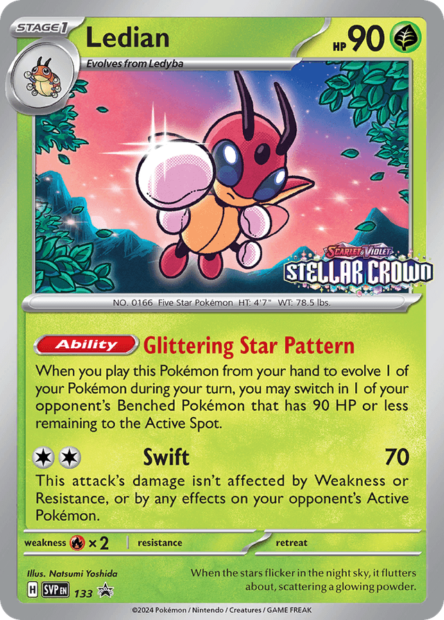 Carta Ledian 133/215 do set Scarlet & Violet Black Star Promos — Pokémon TCG | Bynx