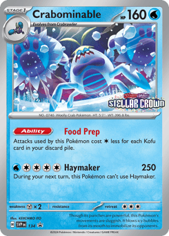 Crabominable 134 — Scarlet & Violet Black Star Promos