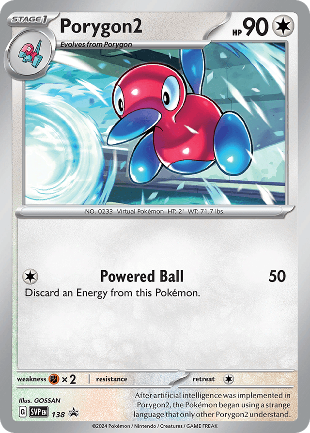 Carta Porygon2 138/215 do set Scarlet & Violet Black Star Promos — Pokémon TCG | Bynx