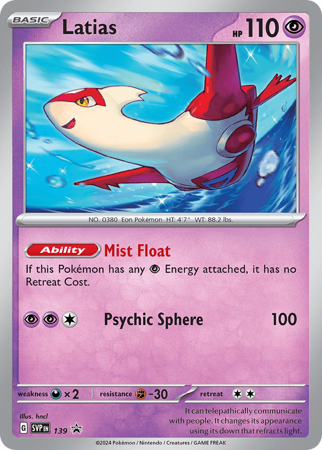 Carta Latias 139/215 do set Scarlet & Violet Black Star Promos — Pokémon TCG | Bynx