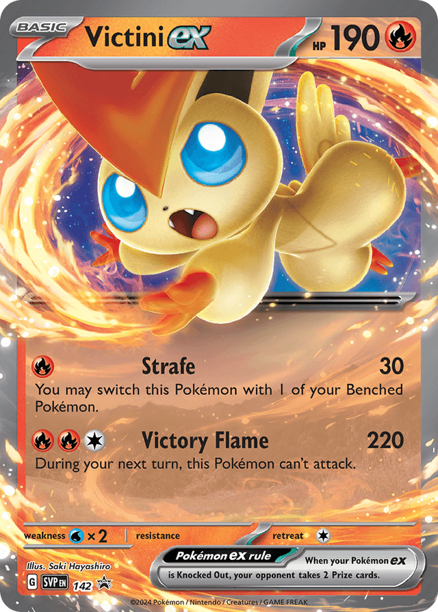 Carta Victini ex 142/215 do set Scarlet & Violet Black Star Promos — Pokémon TCG | Bynx