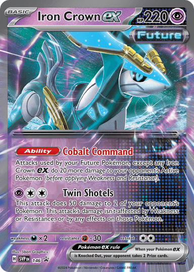 Carta Iron Crown ex 146/215 do set Scarlet & Violet Black Star Promos — Pokémon TCG | Bynx