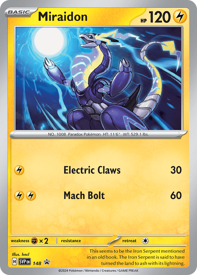 Carta Miraidon 148/215 do set Scarlet & Violet Black Star Promos — Pokémon TCG | Bynx