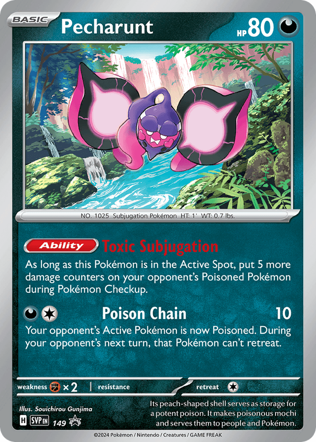 Carta Pecharunt 149/215 do set Scarlet & Violet Black Star Promos — Pokémon TCG | Bynx