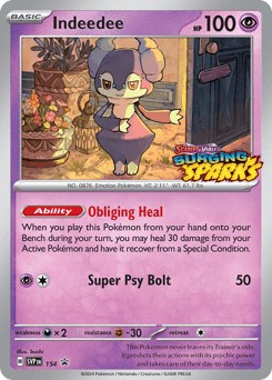 Indeedee 154 — Scarlet & Violet Black Star Promos