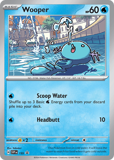 Carta Wooper 155/215 do set Scarlet & Violet Black Star Promos — Pokémon TCG | Bynx
