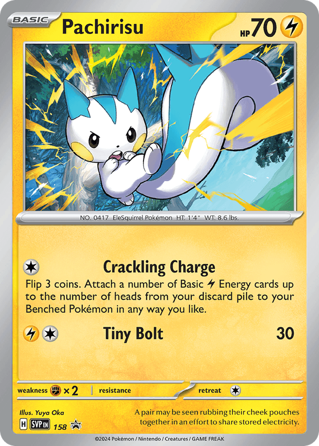 Carta Pachirisu 158/215 do set Scarlet & Violet Black Star Promos — Pokémon TCG | Bynx
