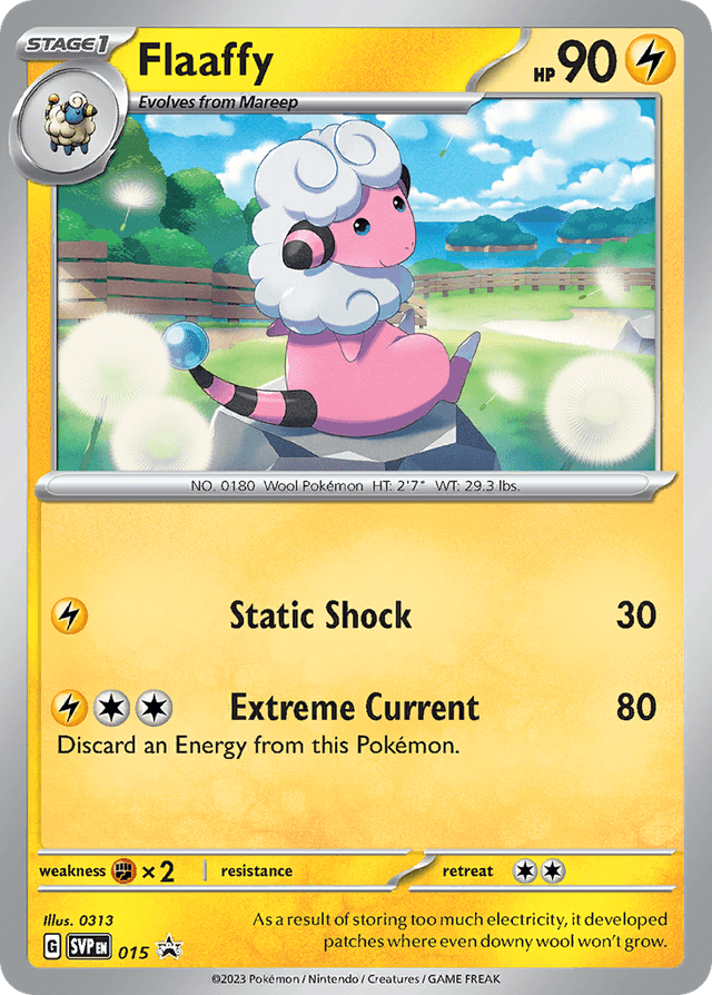 Carta Flaaffy 15/215 do set Scarlet & Violet Black Star Promos — Pokémon TCG | Bynx