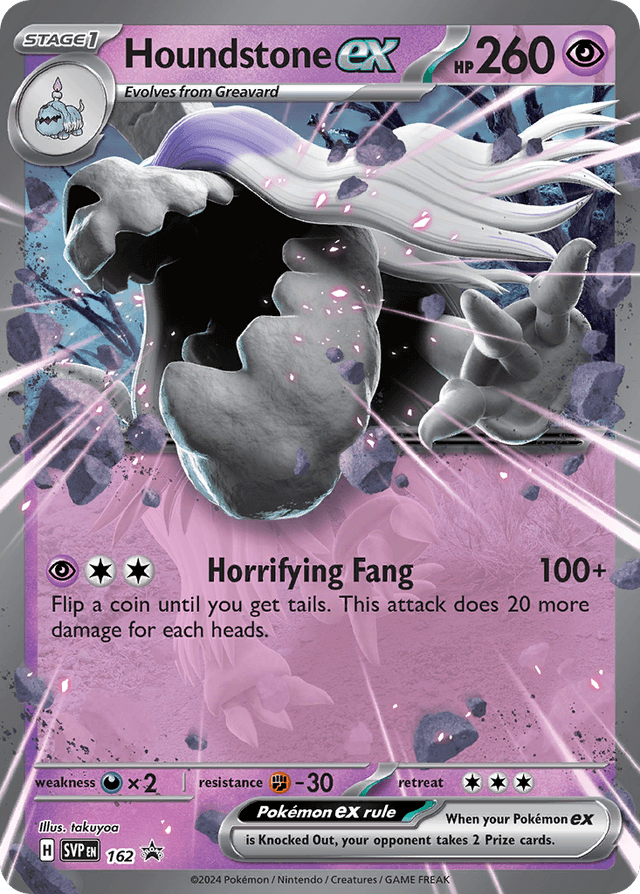 Carta Houndstone ex 162/215 do set Scarlet & Violet Black Star Promos — Pokémon TCG | Bynx