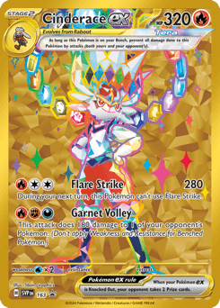 Cinderace ex 163 — Scarlet & Violet Black Star Promos