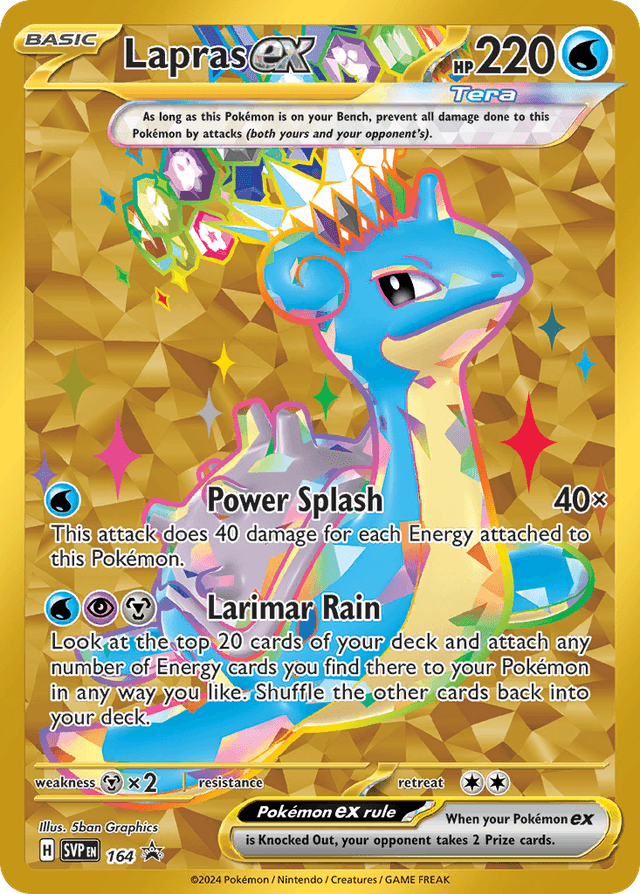 Carta Lapras ex 164/215 do set Scarlet & Violet Black Star Promos — Pokémon TCG | Bynx