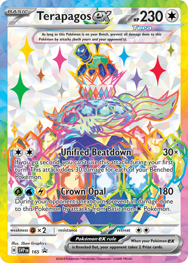 Carta Terapagos ex 165/215 do set Scarlet & Violet Black Star Promos — Pokémon TCG | Bynx