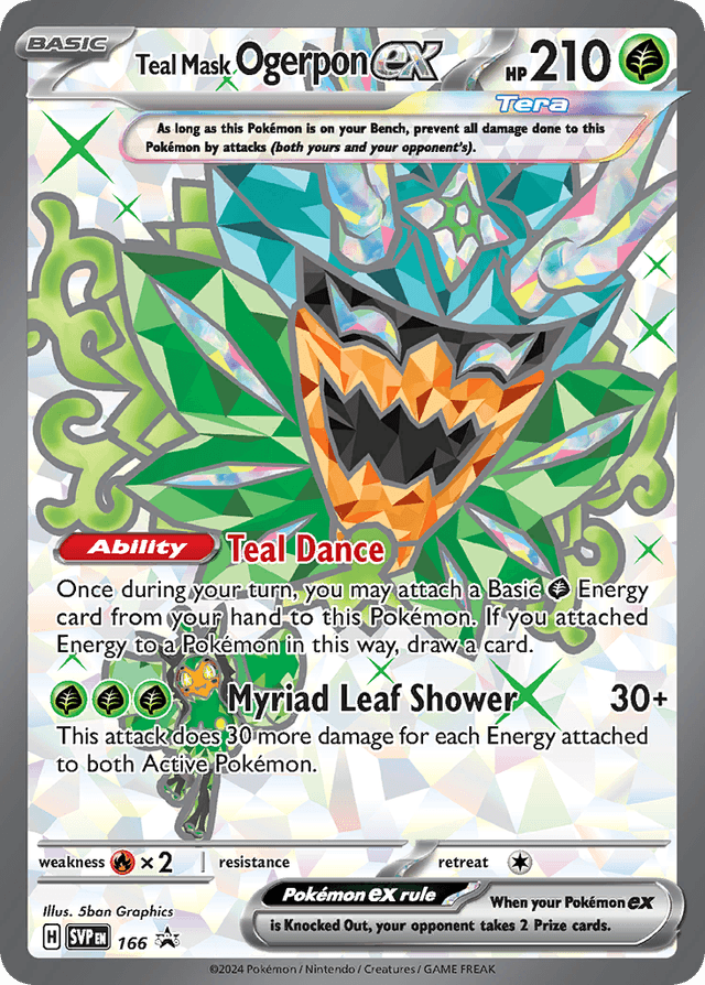 Carta Teal Mask Ogerpon ex 166/215 do set Scarlet & Violet Promos — Pokémon TCG | Bynx