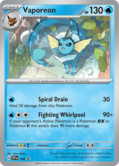 Vaporeon 168 — Scarlet & Violet Promos