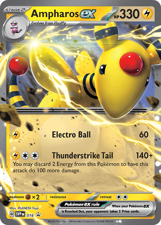 Carta Ampharos ex 16/215 do set Scarlet & Violet Black Star Promos — Pokémon TCG | Bynx