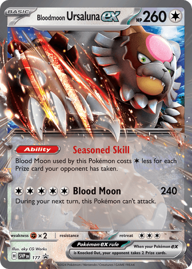 Carta Bloodmoon Ursaluna ex 177/215 do set Scarlet & Violet Promos — Pokémon TCG | Bynx