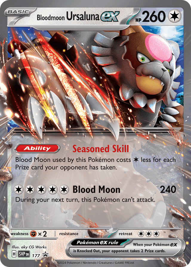 Carta Bloodmoon Ursaluna ex 177/215 do set Scarlet & Violet Promos — Pokémon TCG | Bynx