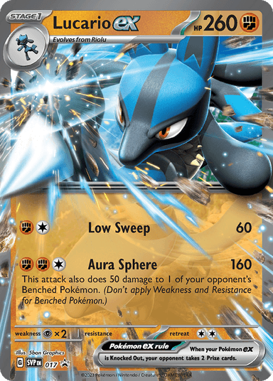 Carta Lucario ex 17/215 do set Scarlet & Violet Black Star Promos — Pokémon TCG | Bynx