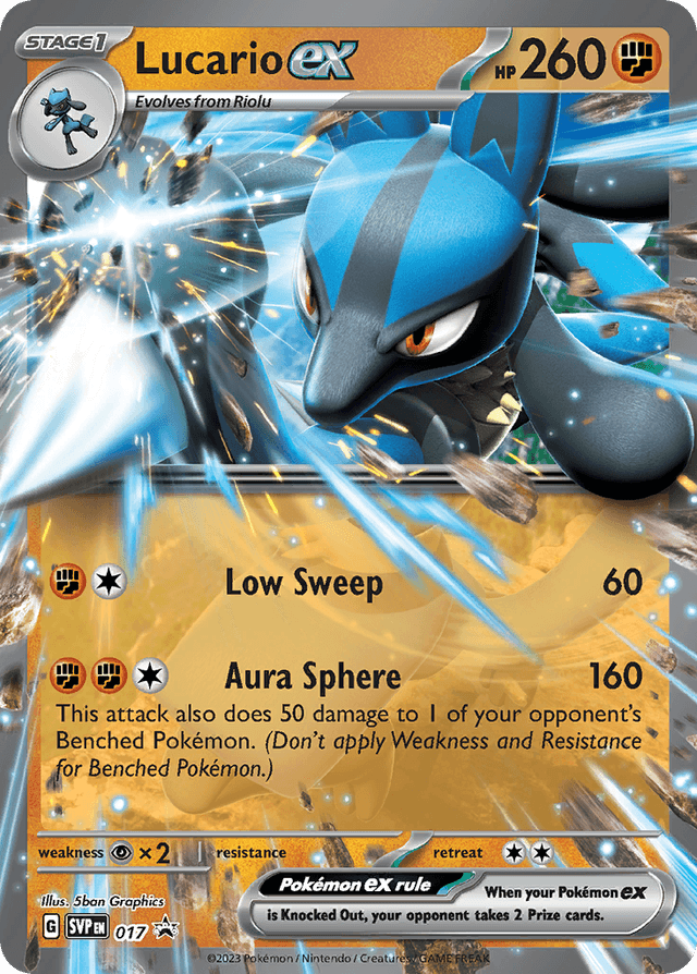 Carta Lucario ex 17/215 do set Scarlet & Violet Black Star Promos — Pokémon TCG | Bynx