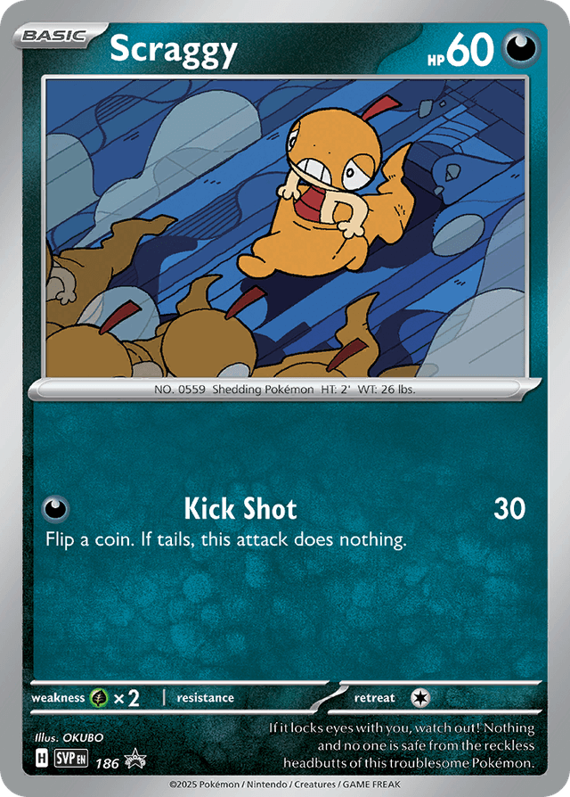 Carta Scraggy 186/215 do set Scarlet & Violet Promos — Pokémon TCG | Bynx