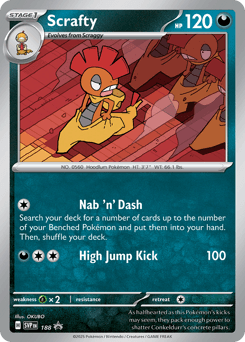 Scrafty 188 — Scarlet & Violet Promos