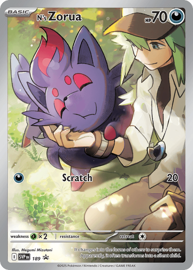 Carta N's Zorua 189/215 do set Scarlet & Violet Promos — Pokémon TCG | Bynx