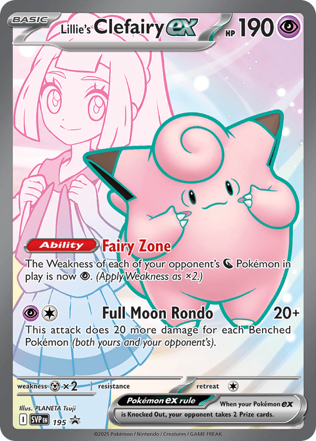 Carta Lillie's Clefairy ex 195/215 do set Scarlet & Violet Promos — Pokémon TCG | Bynx