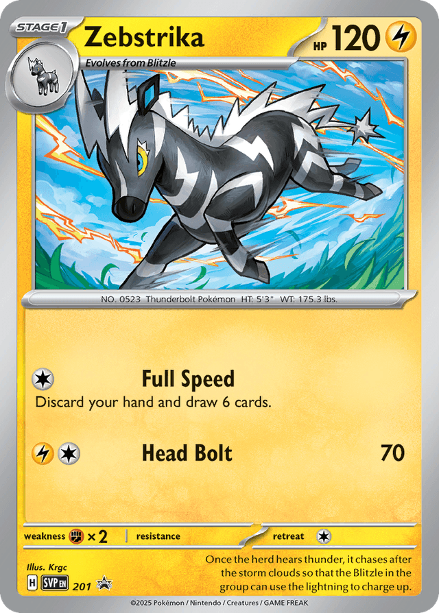 Carta Zebstrika 201/215 do set Scarlet & Violet Promos — Pokémon TCG | Bynx