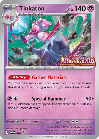 Carta Tinkaton 20/215 do set Scarlet & Violet Black Star Promos — Pokémon TCG | Bynx