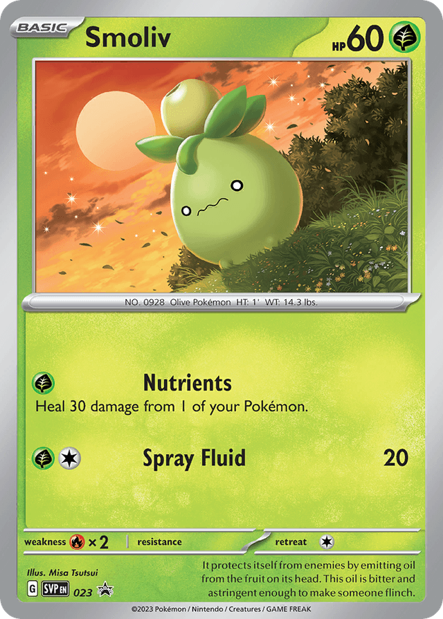 Carta Smoliv 23/215 do set Scarlet & Violet Black Star Promos — Pokémon TCG | Bynx