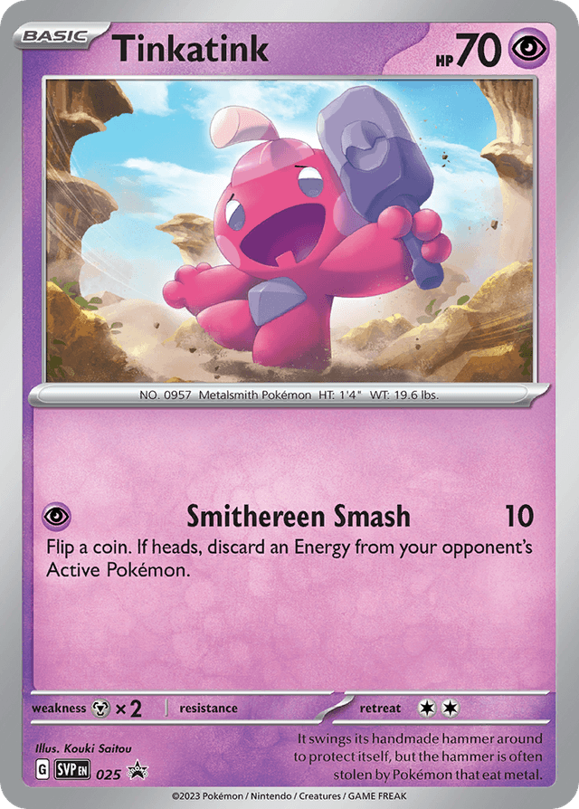 Carta Tinkatink 25/215 do set Scarlet & Violet Black Star Promos — Pokémon TCG | Bynx