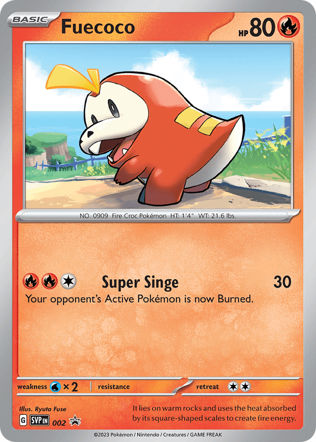 Carta Fuecoco 2/215 do set Scarlet & Violet Black Star Promos — Pokémon TCG | Bynx