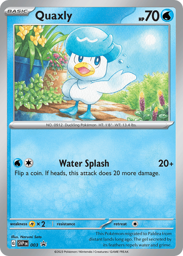 Carta Quaxly 3/215 do set Scarlet & Violet Black Star Promos — Pokémon TCG | Bynx