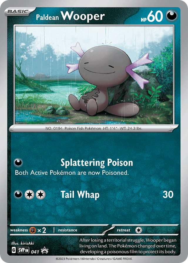Carta Paldean Wooper 41/215 do set Scarlet & Violet Black Star Promos — Pokémon TCG | Bynx