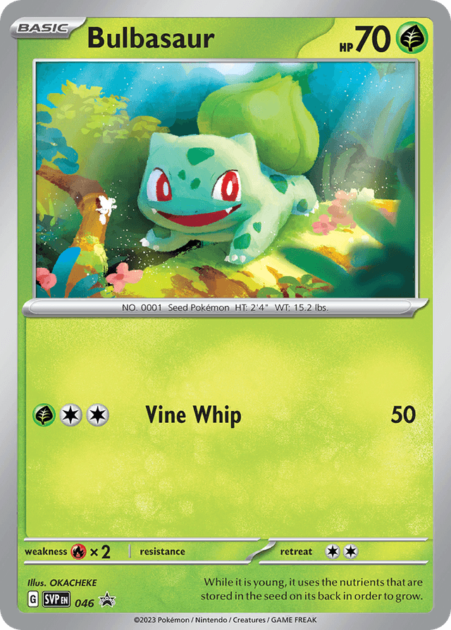 Carta Bulbasaur 46/215 do set Scarlet & Violet Black Star Promos — Pokémon TCG | Bynx